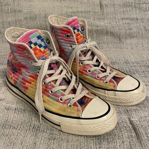 Mara Hoffman high top Converse